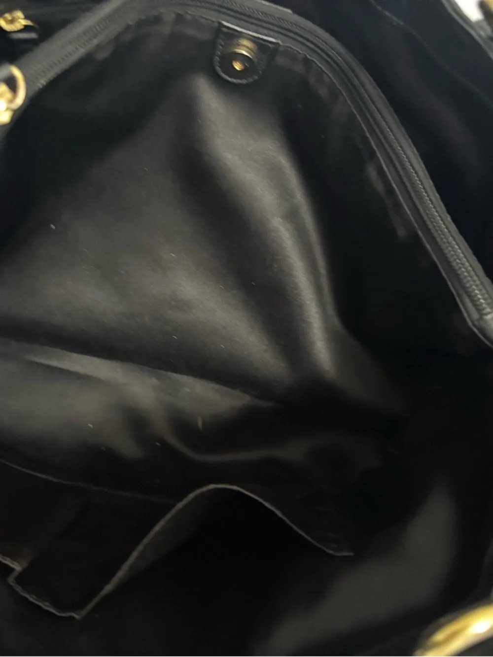 Coach K1381-F24961 Campbell Belle Carryall Black Pebbled Leather Satchel is BNOT - Picture 13 of 16
